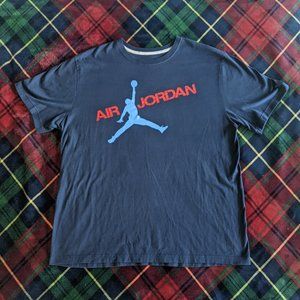 Mens - Navy Blue, Air Jordan Graphic Tee -- XXL